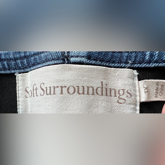 Soft Surroundings High Waist Button Hem Pull On Jean Jeggings size 1X - Picture 9 of 10